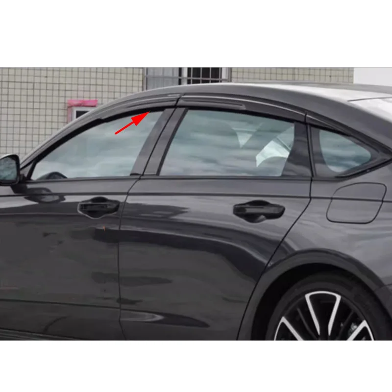 car accessories fit for honda accord 2023 2024 2025 2026 black silvery window visor vent shades sun rain 6pcs car accessories fit for honda accord 2023 2024 2025 2026 black silvery window visor vent shades sun rain 6pcs