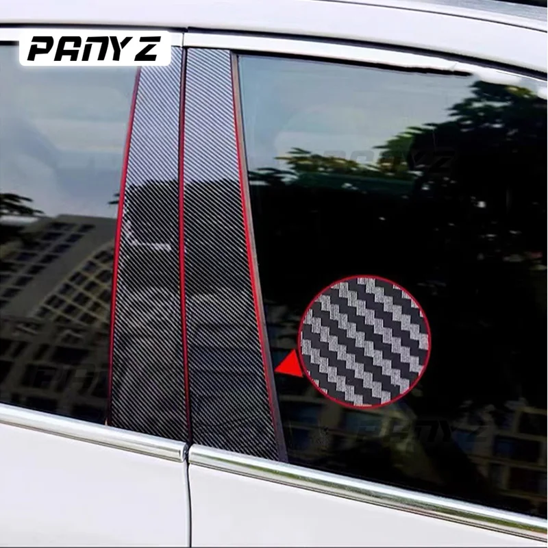 for geely tugella xingyue fy11 2019 2020 black pc car door window middle column trim decoration strip protection stickers for geely tugella xingyue fy11 2019 2020 black pc car door window middle column trim decoration strip protection stickers