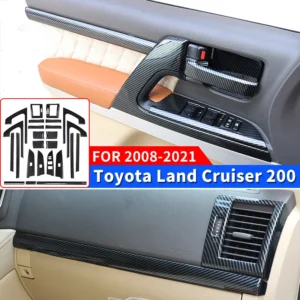 for 2008 2021 toyota land cruiser 200 handle air vent center console gear cover decoration sticker lc200 interior accessories