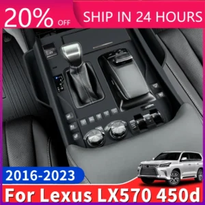 new1 for 2016 2023 2022 lexus lx570 lx450d center console storage protection sleeve gear cover lx 570 interior upgrade accessori
