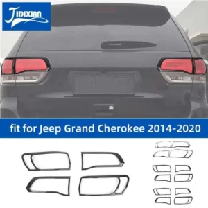 jidixian for jeep grand cherokee 2014 2015 2016 2017 2018 2019 2020 car exterior rear taillight tail light lamp decoration cover