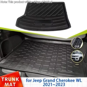 for jeep grand cherokee wl 2021~2023 mk5 accessories car rear trunk mat floor tray liner cargo boot carpet auto mud mats