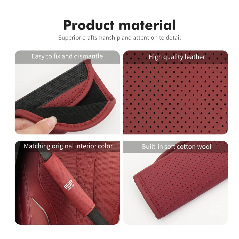 breathable car seat belt shoulder cover strap protection pad for geely monjaro atlas tugella geometry c coolray emgrand ec breathable car seat belt shoulder cover strap protection pad for geely monjaro atlas tugella geometry c coolray emgrand ec