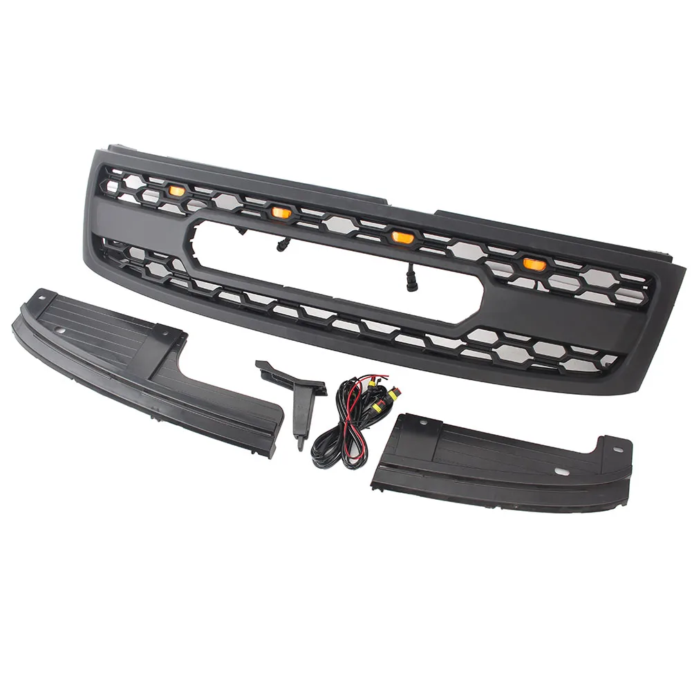 front bumper racing facelift upper radiator mesh grilles with led lights for nissan patrol y61 2005 2020 05 20 front bumper racing facelift upper radiator mesh grilles with led lights for nissan patrol y61 2005 2020 05 20