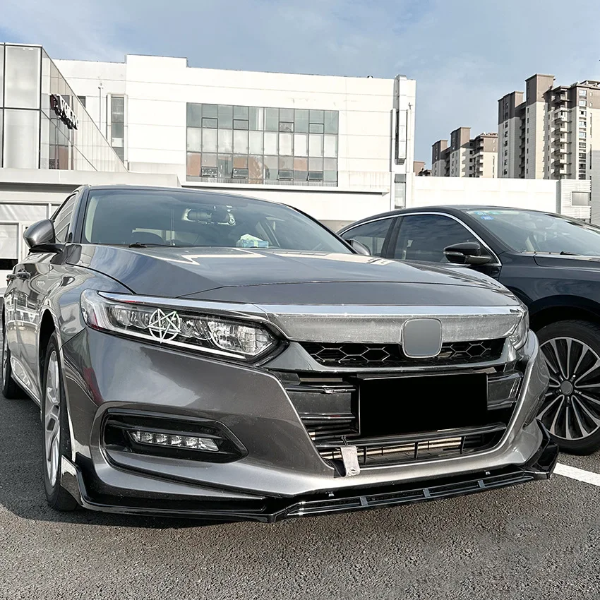 for honda accord 10 gen 2018 2019 2020 2021 front bumper lip spoiler car lower blade splitter body trim kit for honda accord 10 gen 2018 2019 2020 2021 front bumper lip spoiler car lower blade splitter body trim kit