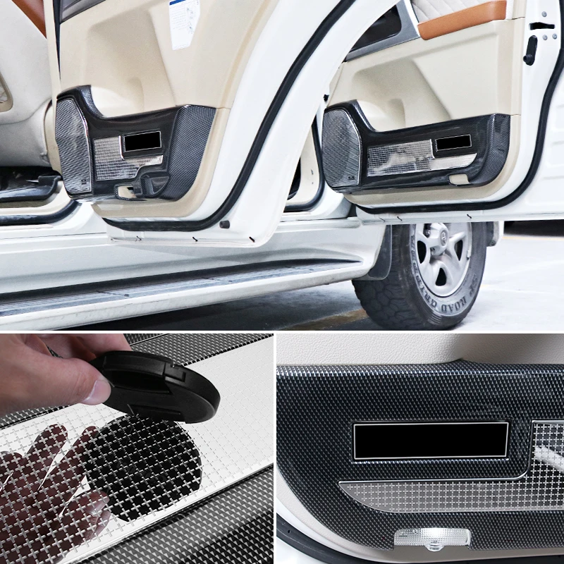 suitable for toyota land cruiser 200 fj200 interior modification lc200 car door kick protective pad speaker cover suitable for toyota land cruiser 200 fj200 interior modification lc200 car door kick protective pad speaker cover