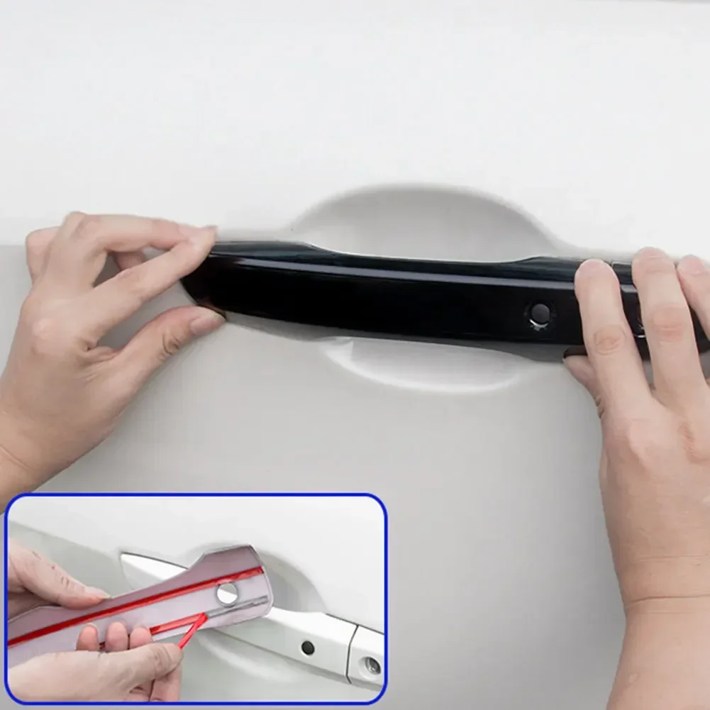 carbon fiber style black for honda civic 10th gen 2016 2021 car exterior door handle moulding cover trim keyless entry decor carbon fiber style black for honda civic 10th gen 2016 2021 car exterior door handle moulding cover trim keyless entry decor