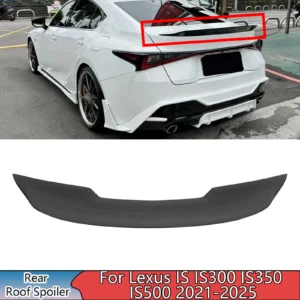 a rear roof spoiler for lexus is is300 is350 is500 2021 2025 carbon fiber painted body kit car accessories wing glossy black