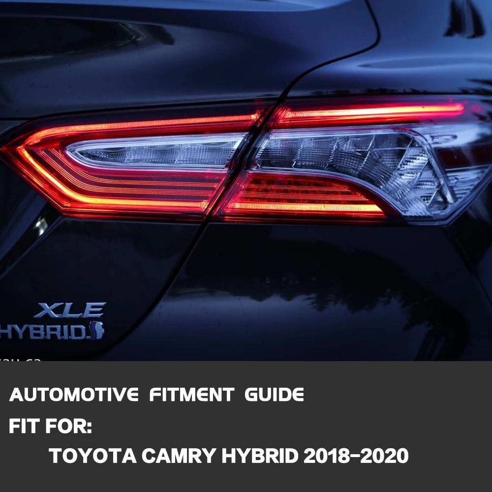 left/right side tail lamp for toyota camry hybrid 2018 2019 2020 rear tail light brake lamp with left/right side tail lamp for toyota camry hybrid 2018 2019 2020 rear tail light brake lamp with