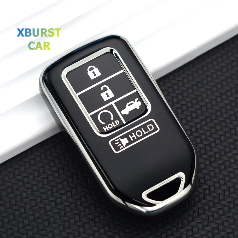 for honda accord pilot fit freed vezel odyssey civic crv hrv 2018 2022 5buttons soft tpu car key cover shell case accessories for honda accord pilot fit freed vezel odyssey civic crv hrv 2018 2022 5buttons soft tpu car key cover shell case accessories