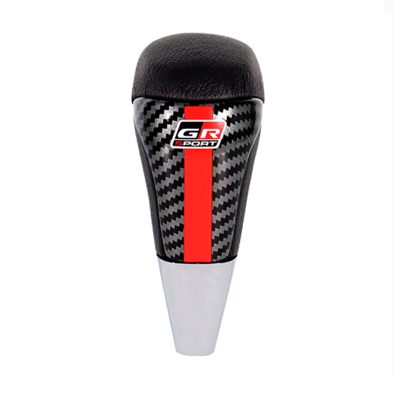 gr sports car styling gear shift knob carbon fiber leather racing gear shift knob for toyota hilux revo fortuner 2005 2016 gr sports car styling gear shift knob carbon fiber leather racing gear shift knob for toyota hilux revo fortuner 2005 2016