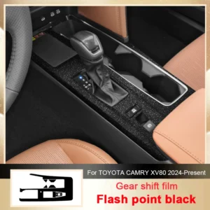 car carbon interior sticker for toyota camry xv80 2024 present auto lifting window panel decal gear inner door protective film