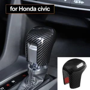 abs gear shifter gear protector head cover cover modification for honda civic 10th 2016 2017 2018 2019 car accessories car decor