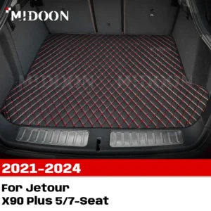 for jetour x90 plus 5/7 seat 2021 2024 custom car trunk mat anti dirty pad protective pad cargo liner auto interior accessories