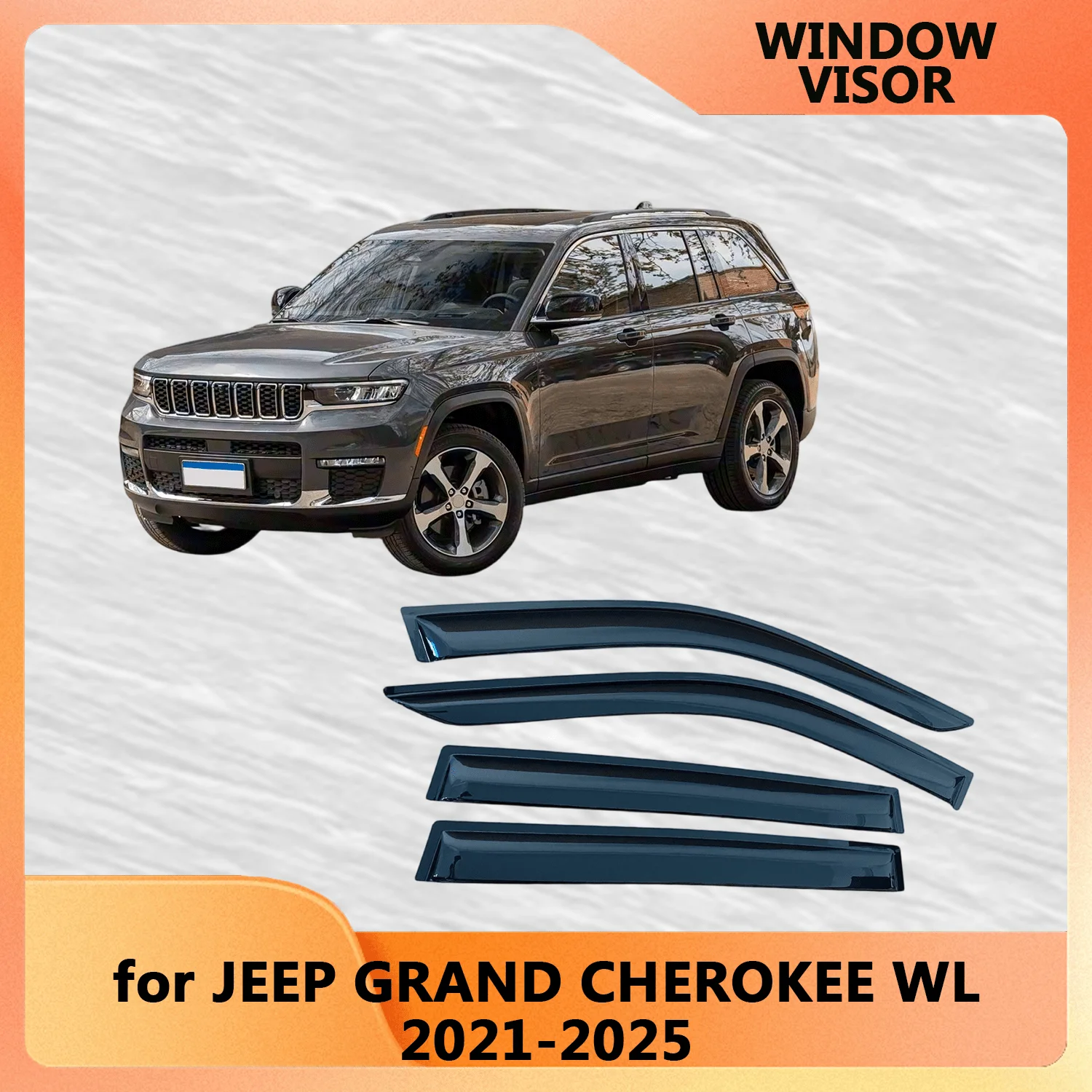 window visor for jeep grand cherokee wl 2021 2022 2023 2024 2025 weathershied door visor wind sun rain guards side window visor for jeep grand cherokee wl 2021 2022 2023 2024 2025 weathershied door visor wind sun rain guards side