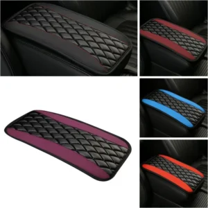 car interior waterproof universal armrest seat box center console cover accessories durable protector suv pu leather comfortable