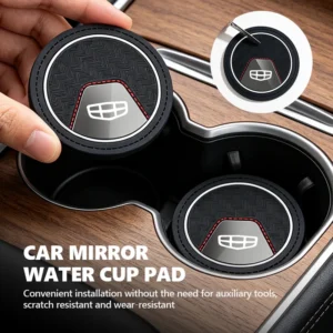 for geely car coaster water cup drink holder anti slip pad accessories tugella atlas pro coolray geometry c emgrand ec7 monjaro