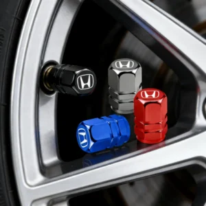 4pcs/set car wheel tire valve caps tyre stem covers accessories for honda civci fit crv accord jazz hrv dio stepwgn prelude
