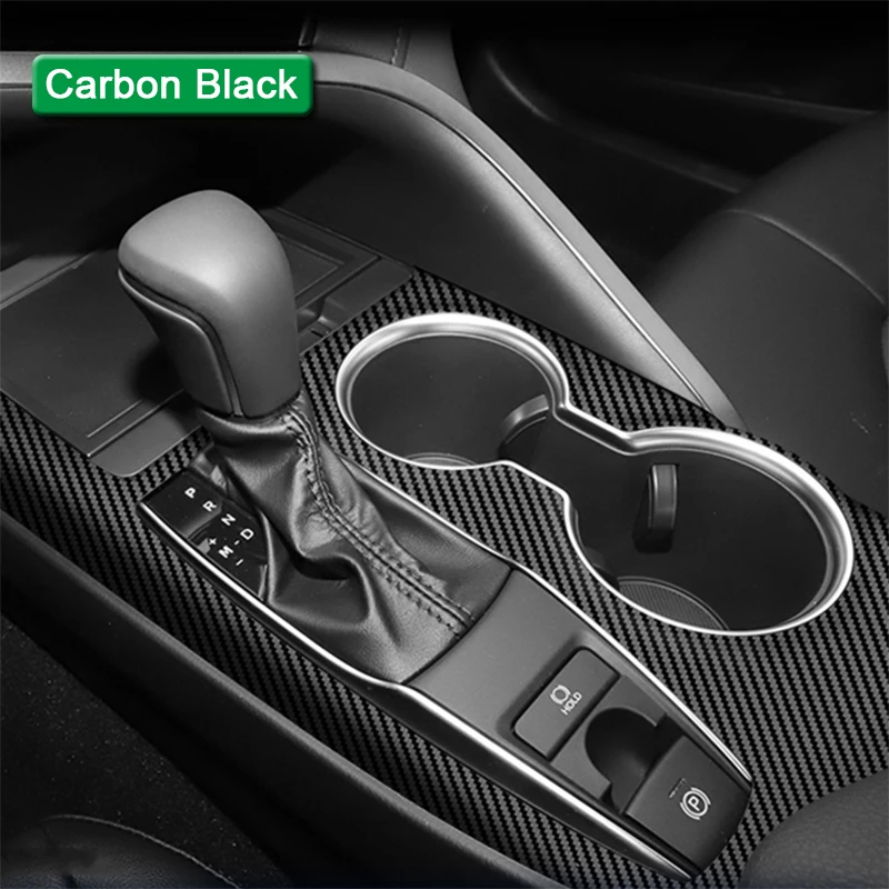 fit for toyota camry xv70 2018 2023 car gear panel sticker gear box protective film carbon fiber black car interior sticker fit for toyota camry xv70 2018 2023 car gear panel sticker gear box protective film carbon fiber black car interior sticker