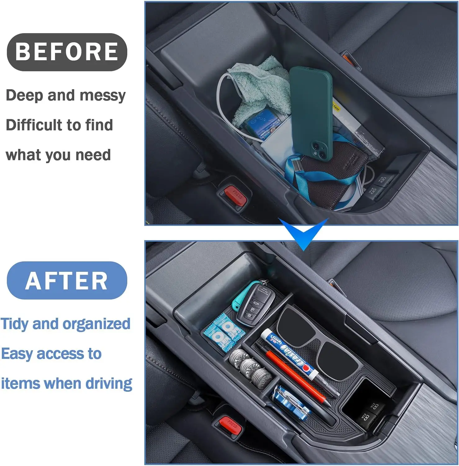 center console tray compatible with 2018 24 toyota camry xle xse and 2020 24 camry le se with dual usb ports armrest storage center console tray compatible with 2018 24 toyota camry xle xse and 2020 24 camry le se with dual usb ports armrest storage