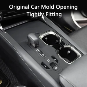 qhcp car silicone gear panel pad central console gear shift panel mats for lexus rx350h 450h 500h 2023 2024 interior accessories