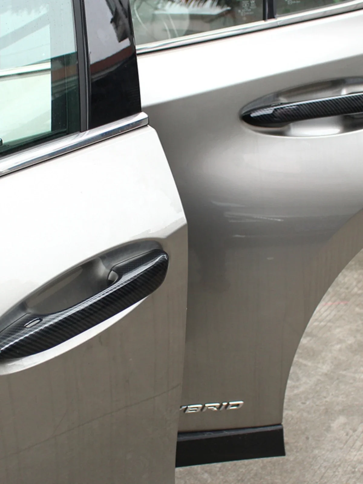 for lexus ls ls350 ls500 ls500h xf50 2018 2022 carbon fiber chrome car door handle cover trim sticker styling for lexus ls ls350 ls500 ls500h xf50 2018 2022 carbon fiber chrome car door handle cover trim sticker styling