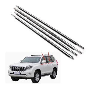 car weatherstrips window outer seal strips trim styling for toyota prado 2010 2020 exterior auto moldings accessories 4pcs