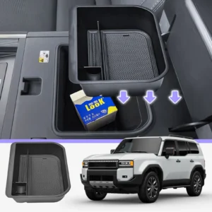 armrest storage cool box tray for toyota land cruiser prado 250 / lexus gx550 2024 2025 center console organizer car accessories