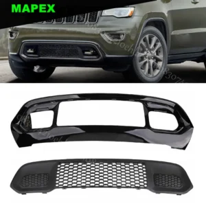 for jeep grand cherokee 2017 2022 black front lower grille & bumper grill bezel