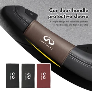 car door inner handle sleeve leather anti wear protective case for infiniti fx35 qx60 qx70 qx80 qx50 qx30 q70l q60 q50 q60s q30