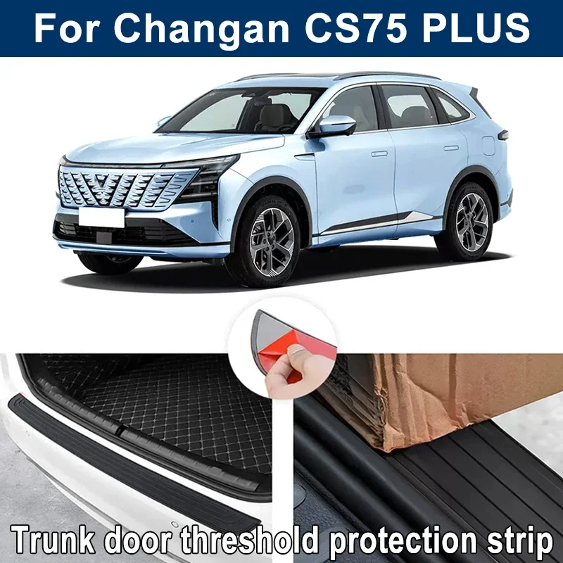 car trunk sill anti scratch guard strip for changan cs75 plus rear bumper rubber protector decorative cover sticker car trunk sill anti scratch guard strip for changan cs75 plus rear bumper rubber protector decorative cover sticker