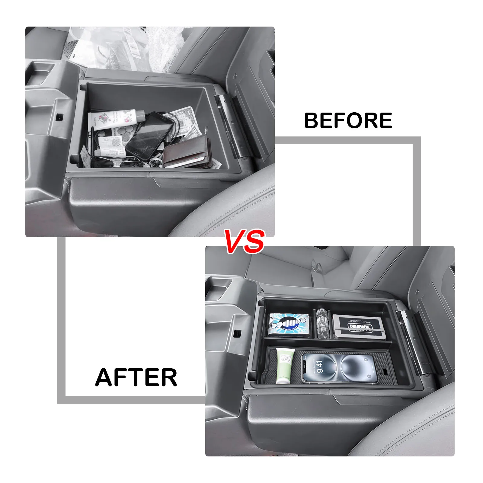 for 2020 2025 2026 chevrolet silverado/gmc sierra 1500 2500hd 3500hd center console organizer tray interior storage armrest box for 2020 2025 2026 chevrolet silverado/gmc sierra 1500 2500hd 3500hd center console organizer tray interior storage armrest box