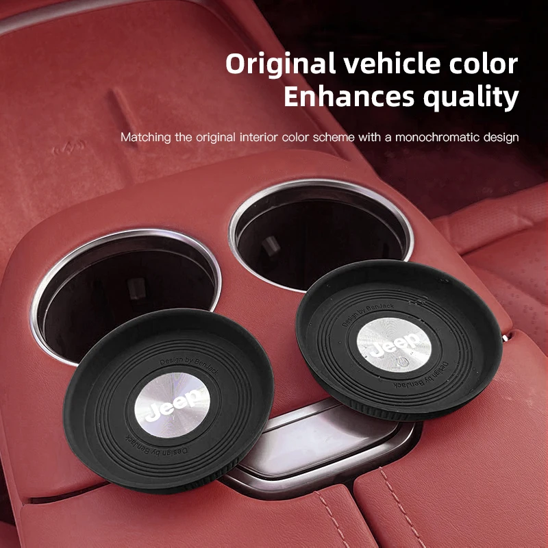 2pcs new car water cup silicone pad anti slip noise reduction for jeep gladiator grand cherokee compass patriot liberty rubicon 2pcs new car water cup silicone pad anti slip noise reduction for jeep gladiator grand cherokee compass patriot liberty rubicon