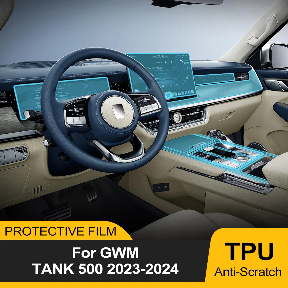 pre cut tpu interior film for gwm tank 500 2023 2024 car gearbox panel dashboard anti scratch transparent ppf film accessories pre cut tpu interior film for gwm tank 500 2023 2024 car gearbox panel dashboard anti scratch transparent ppf film accessories