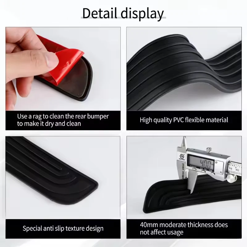 for geely coolray anti scratch rear bumper guard trunk door sill plate protector rubber mouldings trim cover strip car parts for geely coolray anti scratch rear bumper guard trunk door sill plate protector rubber mouldings trim cover strip car parts