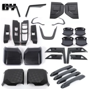 for lexus gx 550 gx550 2024 2025 car accessories abs carbon exterior door handle bowl rearview mirror cover decoration sticker