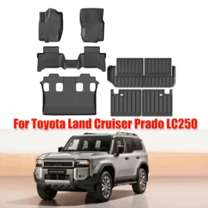 for toyota land cruiser prado lc250 2024 2026 car floor mats protective mat 7 seats cargo liner trunk pad fit for left rudder
