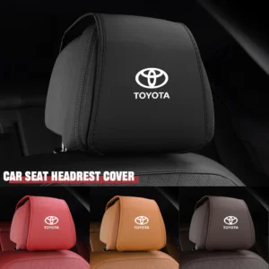 leather car seat headrest protect cover for toyota corolla supra 86 yaris prius camry tacoma venza tundra rav4 auris accessories