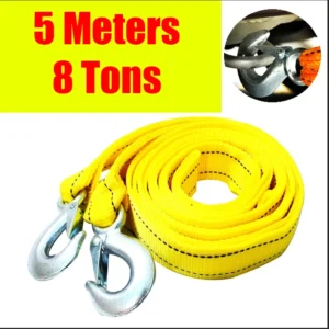 1 pcs 4m/5m car tow cable heavy duty 5ton/8ton trailer rope towing pull rope strap hooks van road recovery car accessories