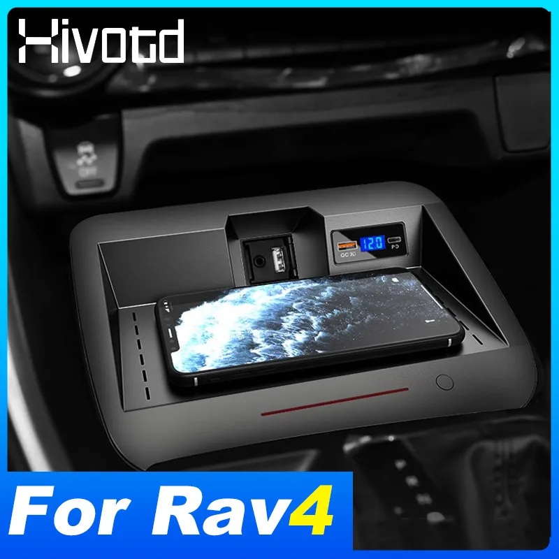 wireless car charger for toyota rav4 xa502019 2025 fast cell phone charging plate adapter interior modification accessories wireless car charger for toyota rav4 xa502019 2025 fast cell phone charging plate adapter interior modification accessories