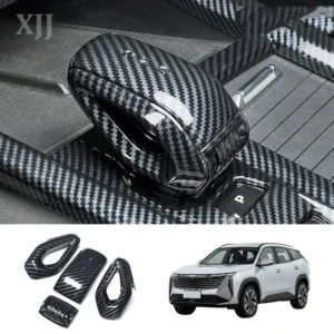 for geely boyue l atlas fx11 2023 2024 2025 carbon fiber car gear shift knob cover gear head replace cap decoration
