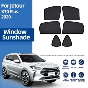 for jetour x70 plus 2021 2022 2023 2024 magnetic car sunshade shield front windshield curtain rear side baby window sun shade