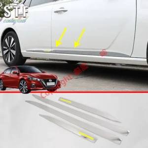 stainless steel chrome side door body molding trim for nissan altima mk7 2019 2020 car accessories stickers