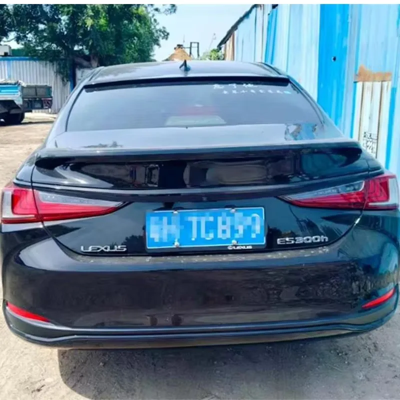 for 2018 2024 year lexus es series roof spoiler wing abs plastic trunk rear tail lip body kit for 2018 2024 year lexus es series roof spoiler wing abs plastic trunk rear tail lip body kit