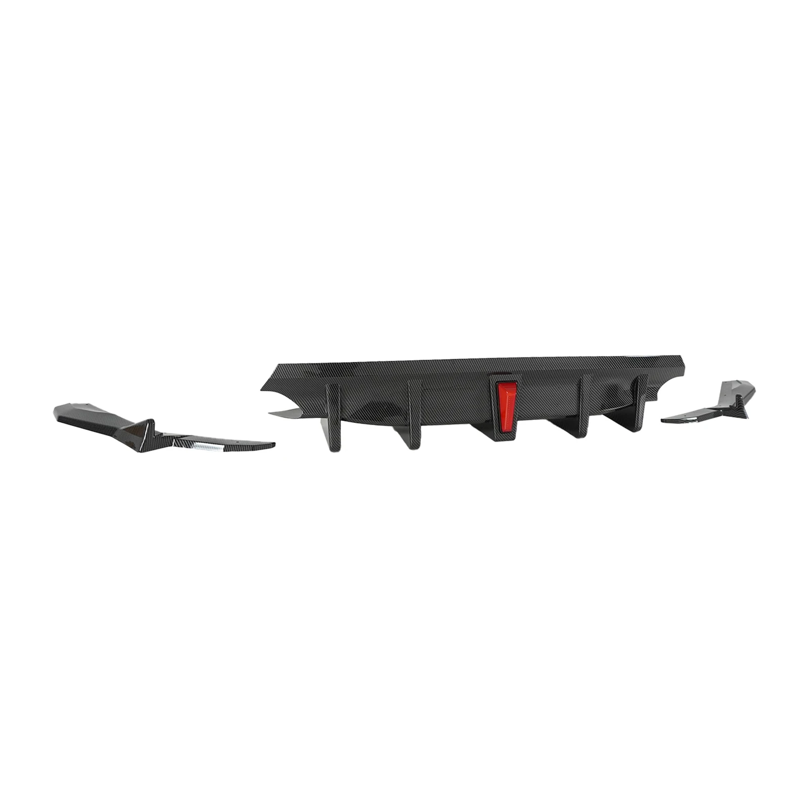 for lexus is300 is350 base f sport 2021 2025 car rear bumper diffuser w/led spoiler exterior parts glossy black for lexus is300 is350 base f sport 2021 2025 car rear bumper diffuser w/led spoiler exterior parts glossy black