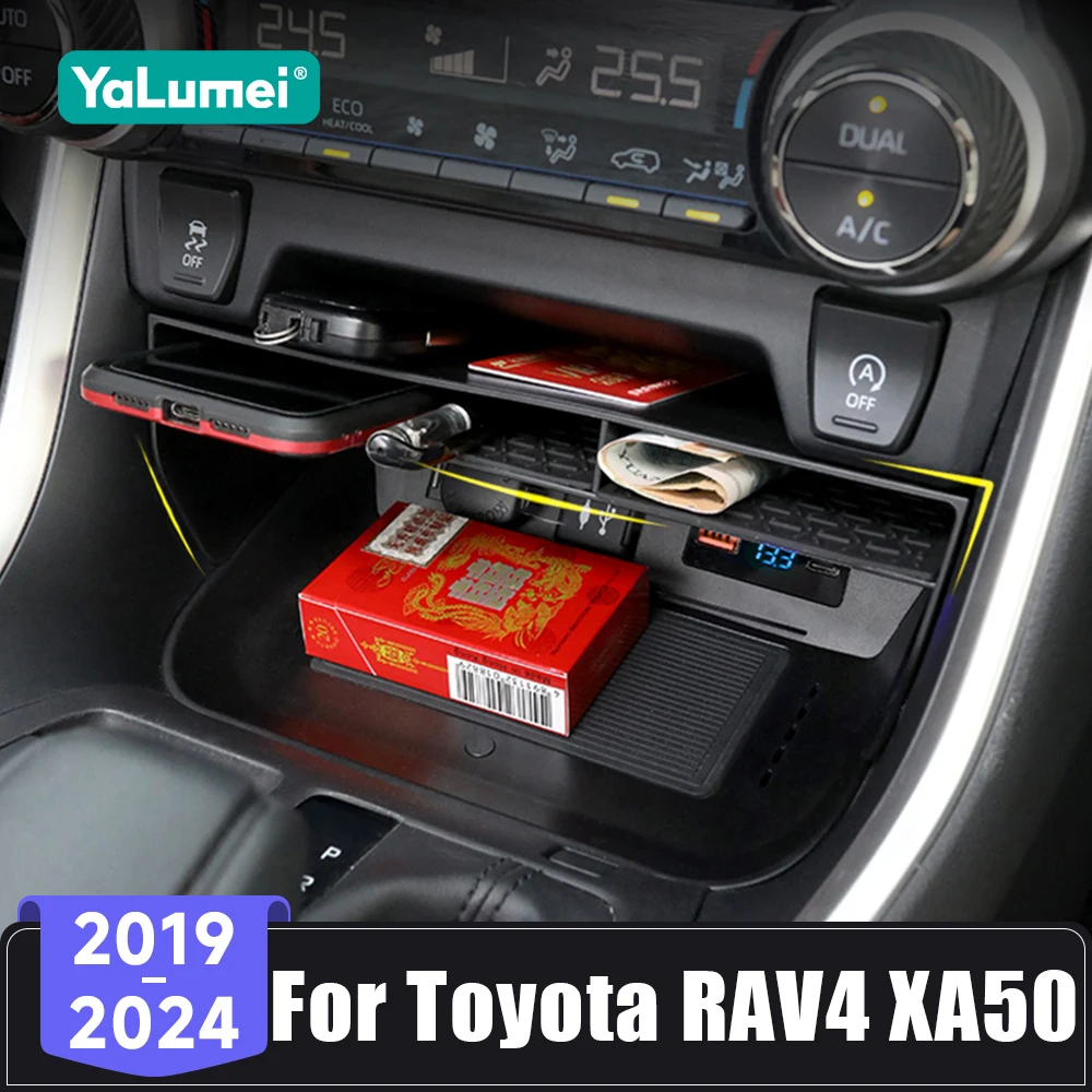 for toyota rav4 xa50 rav 4 hybrid 2019 2020 2021 2022 2023 2024 car central console storage box organizer container tray cover for toyota rav4 xa50 rav 4 hybrid 2019 2020 2021 2022 2023 2024 car central console storage box organizer container tray cover