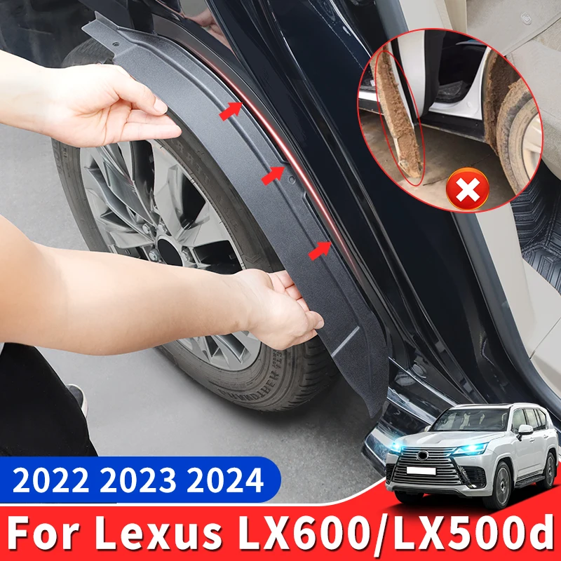 for toyota lexus lx600 lx500d lx700 2021 2022 2023 2024 2025 2026 rear mud flaps splash guards protection 2 pcs accessories for toyota lexus lx600 lx500d lx700 2021 2022 2023 2024 2025 2026 rear mud flaps splash guards protection 2 pcs accessories