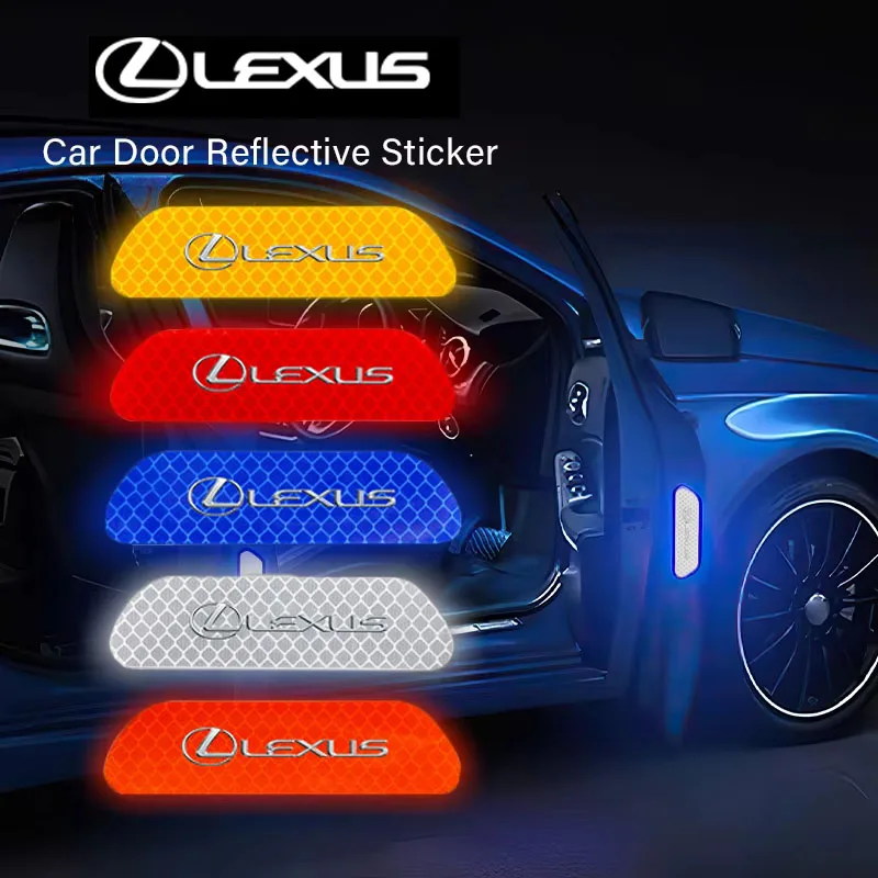 4pcs car door reflective stickers safety warning mark for lexus f sport plug in hybrid es ux 300e gs gx is lbx nx rx 350h 450h 4pcs car door reflective stickers safety warning mark for lexus f sport plug in hybrid es ux 300e gs gx is lbx nx rx 350h 450h