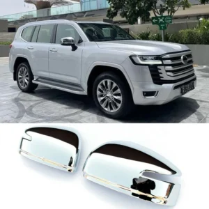 for toyota land cruiser lc300 2022 2023 chrome rearview mirror cover trim caps auto accessories