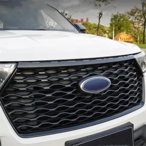 welkinry for ford explorer u625 6th generation 2020 2022 front car head face airscoop air intake vent grille cover trim